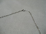 Exquisite Vintage Native American Navajo Choker Style Sterling Silver Turquoise Necklace-Nativo Arts