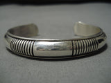 Amazing Vintage Navajo Jonny Nez Sterling Silver Native American Bracelet-Nativo Arts
