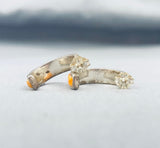 Amazing Vintage Native American Navajo Spiny Oyster Sterling Silver Earrings-Nativo Arts