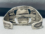 Important Vintage Native American Navajo Blue Royston Turquoise Sterling Silver Bracelet-Nativo Arts
