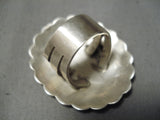 Marvelous Vintage Navajo Sterling Silver Ring Native American-Nativo Arts