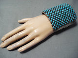 One Of The Best Native American Navajo Turquoise Sterling Silver Bracelet-Nativo Arts