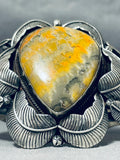 Monster Honeybee Japser Vintage Native American Navajo Sterling Silver Bracelet-Nativo Arts