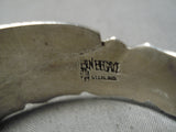 Best Vintage Native American Navajo Huge Ben Begaye Turquoise Sterling Silver Bangle Bracelet-Nativo Arts