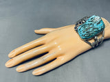 One Of The Best Vintage Native American Navajo Fools Gold Matrix Sterling Silver Bracelet-Nativo Arts