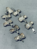 Extremely Detailed Vintage Native American Navajo Storyteller Sterling Silver Link Bracelet-Nativo Arts