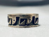 Expressive Vintage Native American Hopi Sterling Silver Ring-Nativo Arts