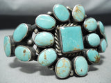 Beautiful Vintage Native American Navajo Royston Turquoise Sterling Silver Bracelet-Nativo Arts