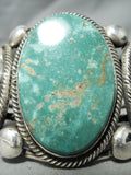 Best Native American Navajo Rick Martinez Royston Turquoise Sterling Silver Bracelet-Nativo Arts