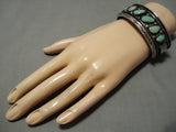 Museum Vintage Native American Navajo Royston Turquoise Sterling Silver Bracelet Old Cuff-Nativo Arts