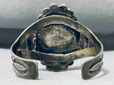 Very Unique Early Vintage Native American Navajo Agate Sterling Silver Bracelet-Nativo Arts