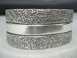 Important Ron Willie Advanced Vintage Native American Navajo Sterling Silver Bracelet-Nativo Arts