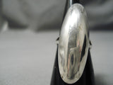 Important Vintage Native American Navajo Kirk Smith Sterling Silver Bubble Ring Old-Nativo Arts