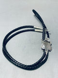 Tremendous Important Native American Navajo Sterling Silver Bolo-Nativo Arts