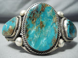 Best Important Rick Martinez Vintage Native American Navajo Turquoise Sterling Silver Bracelet-Nativo Arts