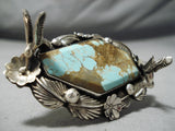 One Of The Craziest Native American #8 Turquoise Sterling Silver Ring-Nativo Arts