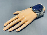 One Of The Best Native American Navajo Sugilite Sterling Silver Bracelet Cuff-Nativo Arts