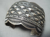 Very Important Vintage Native American Navajo Darryl Becenti (d.) Sterling Silver Bracelet-Nativo Arts