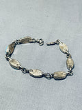 Intriguing Vintage Native American Navajo Morenci Turquoise Sterling Silver Bracelet-Nativo Arts