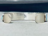 Astonishing Vintage Native American Navajo Morenci Turquoise Sterling Silver Bracelet-Nativo Arts