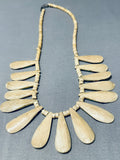 Native American Very Rare Authentic Early 1900's Vintage Santo Domingo Turquoise Necklace-Nativo Arts