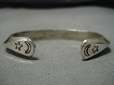 Exceptional Vintage Navajo Sterling Silver Native American Bracelet Cuff-Nativo Arts