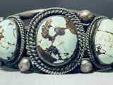 Museum Vintage Native American Navajo Dry Creek Turquoise Sterling Silver Bracelet-Nativo Arts