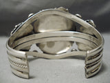 Statement Vintage Native American Navajo Last Chance Turquoise Sterling Silver Bracelet Old-Nativo Arts