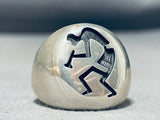 Important Vintage Native American Hopi Sterling Silver Ring-Nativo Arts