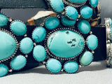 Russ Sam Vintage Native American Navajo Turquoise Sterling Silver Concho Belt-Nativo Arts