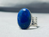 Native American Important Vintage Ben Begaye (d) Lapis Sterling Silver Ring-Nativo Arts
