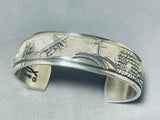 Sorrowful Mysteries Vintage Native American Navajo Sterling Silver Christian Bracelet-Nativo Arts