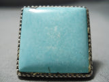 Incredible Vintage Old Kingman Turquoise Sterling Silver Ring Native American-Nativo Arts