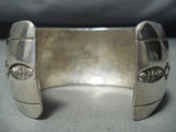 Impressive Navajo Native American Three Horses Sterling Silver Bracelet-Nativo Arts