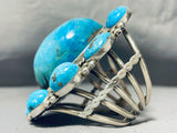 The Best Native American Navajo Bulbous Turquoise Sterling Silver Bracelet-Nativo Arts