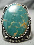 Important Vintage Verdy Jake Turquoise Sterling Silver Native American Ring-Nativo Arts
