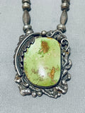 Fantastic Vintage Native American Navajo Turquoise Sterling Silver Necklace-Nativo Arts