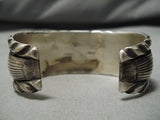 Important Ben Touchine Vintage Native American Navajo Turquoise Sterling Silver Bracelet-Nativo Arts