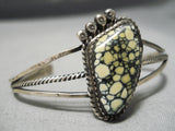 Exceptional Vintage Native American Navajo New Lander Turquoise Sterling Silver Bracelet-Nativo Arts