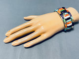 Native American Important Vintage Carlos Eagle Turquoise Sterling Silver Bracelet-Nativo Arts