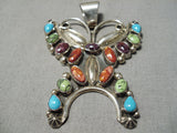 Incredible Navajo Native American Gaspeite Sterling Silver Pendant-Nativo Arts