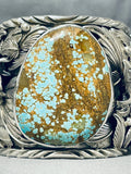 238 Gram Whopping Native American #8 Turquoise Sterling Silver Bracelet-Nativo Arts