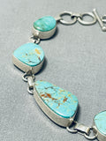 Gorgeous Vintage Native American Navajo 7 Royston Turquoise Sterling Silver Bracelet-Nativo Arts