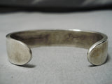 Opulent Vintage Native American Navajo #8 Turquoise Sterling Silver Bracelet Old-Nativo Arts