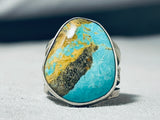 Fabulous San Felipe Signed Royston Turquoise Sterling Silver Ring-Nativo Arts