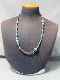 One Of The Most Unique Turquoise Ball Spiny Oyster Sterling Silver Necklace-Nativo Arts