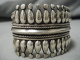 Important Vintage Navajo Larry Tsinnie Sterling Silver Native American Bracelet-Nativo Arts
