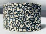 One Of Most Intricate Ever 122 Gram Vintage Native American Navajo Sterling Silver Bracelet-Nativo Arts