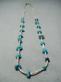 Marvelous Vintage Navajo Turquoise Heishi Necklace Native American-Nativo Arts