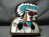 The Best Vintage Native American Zuni Turquoise Sterling Silver Inlay Ketoh Bracelet Old-Nativo Arts